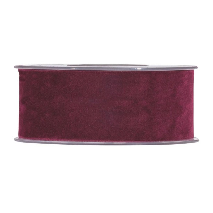 NASTRO MM40X7MT DOUBLE VELVET BORDEAUX